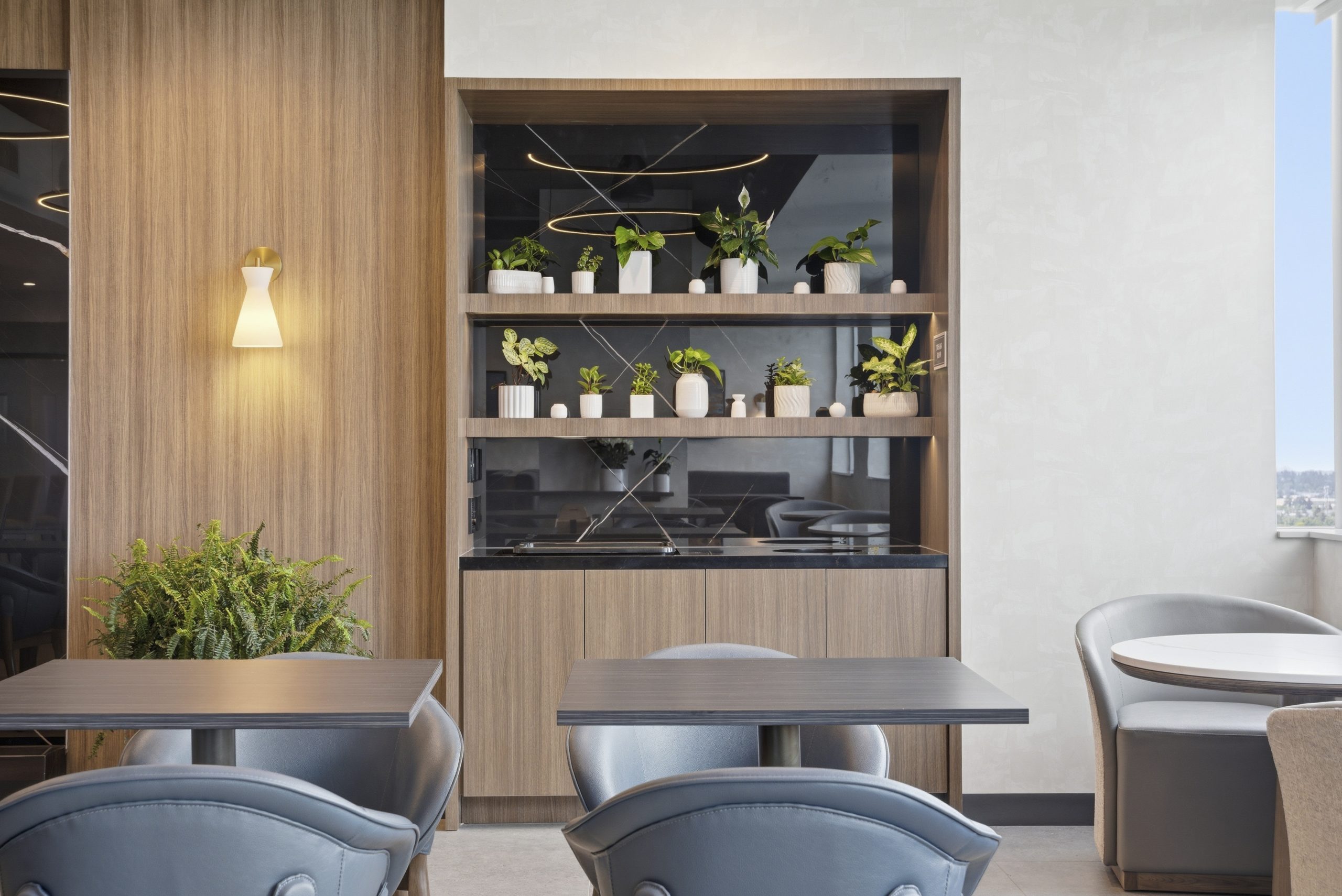 Contemporary professional office workspace